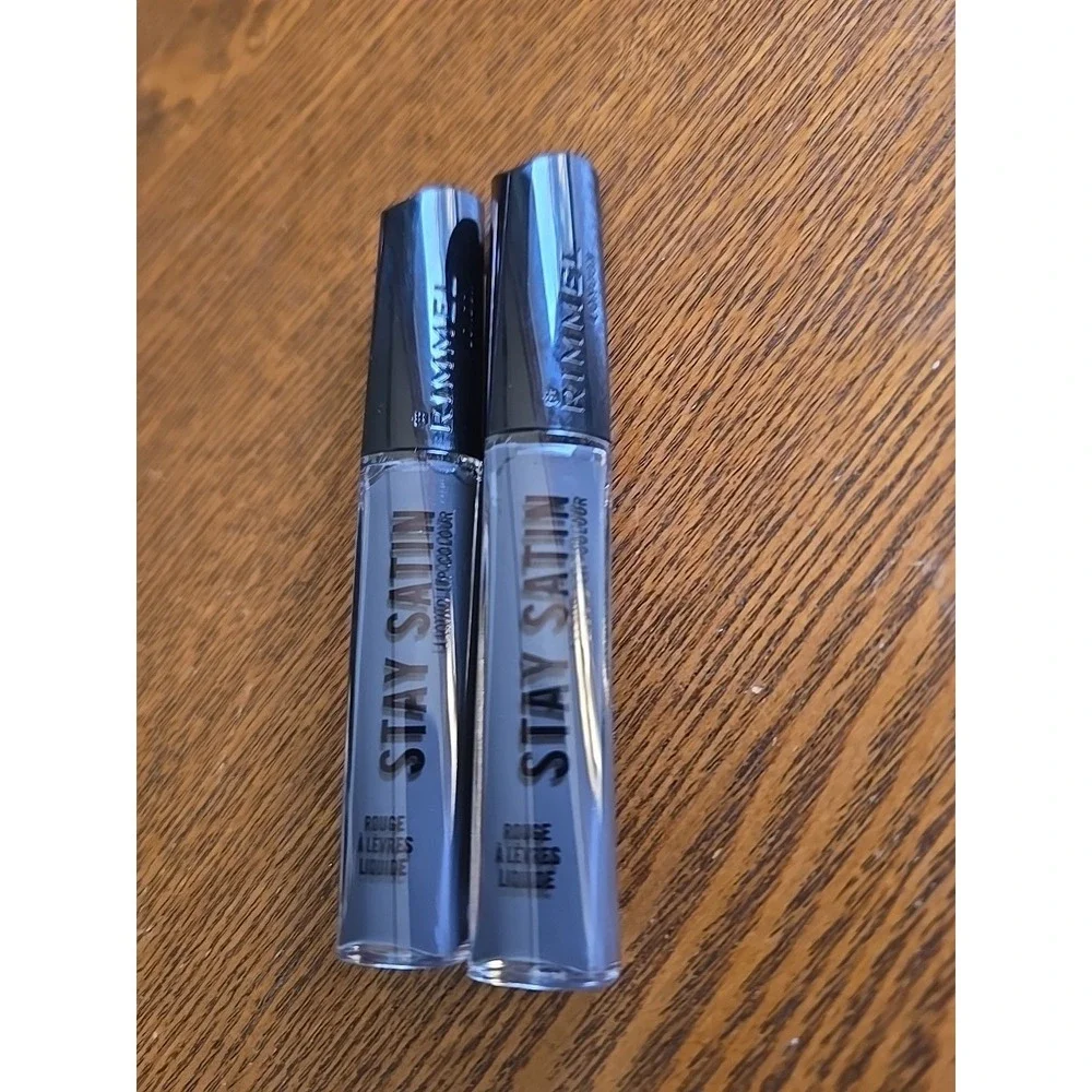 Lot Of 2 tube‎ lot RIMMEL STAY SATIN LIQUID LIP COLOUR 860 GLAM ROCK